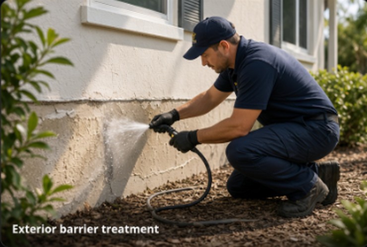 Exterior barrier treatment